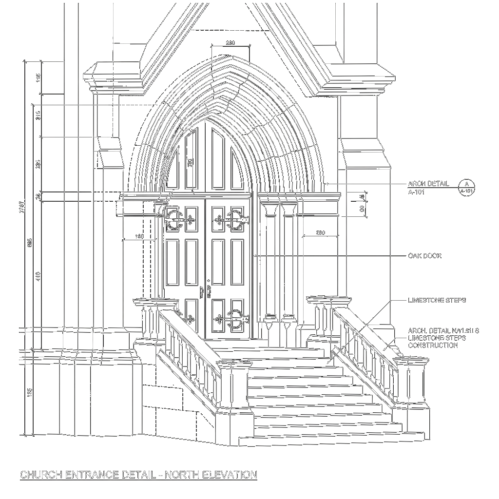 Church Entrance CAD